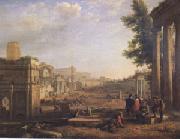 Claude Lorrain View of the Campo Vaccino ()mk05 oil painting artist
